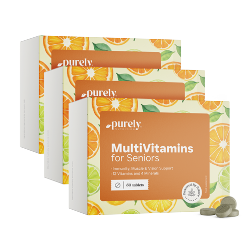 3x Multivitaminas para idosos, total de 180 comprimidos