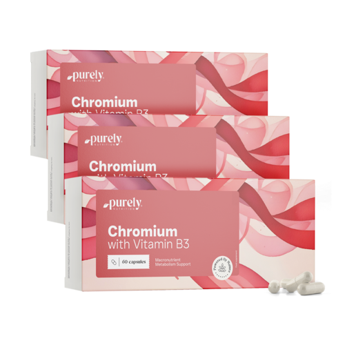 3x Crómio 200 µg, total de 180 cápsulas