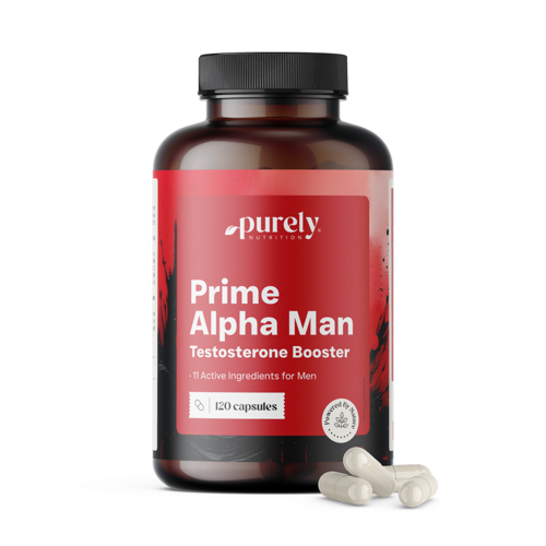 Prime Alpha Man - para níveis de testosterona no sangue, 120 cápsulas