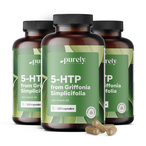 3x 5-HTP 150 mg – Griffonia Simplicifolia, total de 360 cápsulas