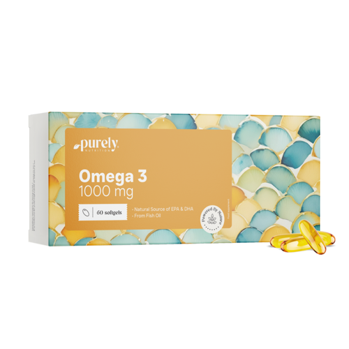 Ómega-3 1000 mg - de óleo de peixe, 60 cápsulas moles