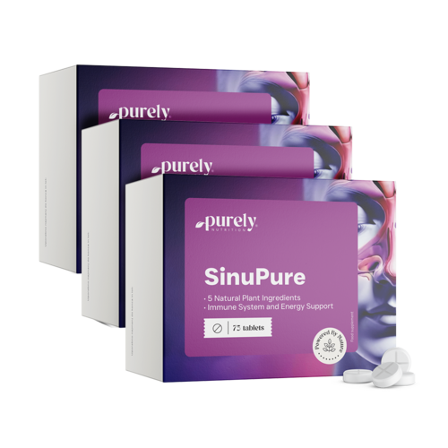 3x SinuPure - apoio de 5 plantas, total de 225 comprimidos