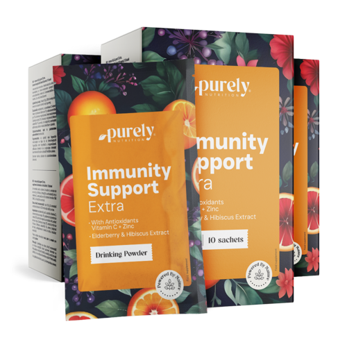 3x ImmunitySupport Extra - pó para preparação de bebida, total de 30 saquetas