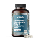 Glucosamina, condroitina, MSM e ácido hialurónico, 120 cápsulas