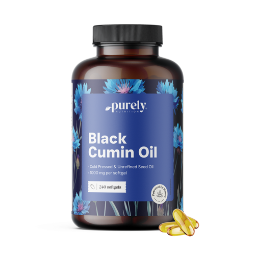 Óleo de cominho preto 1000 mg, 240 cápsulas moles