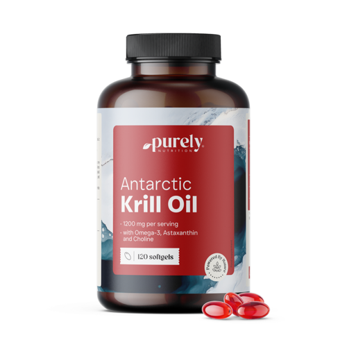 Óleo de krill 1200 mg, 120 cápsulas moles