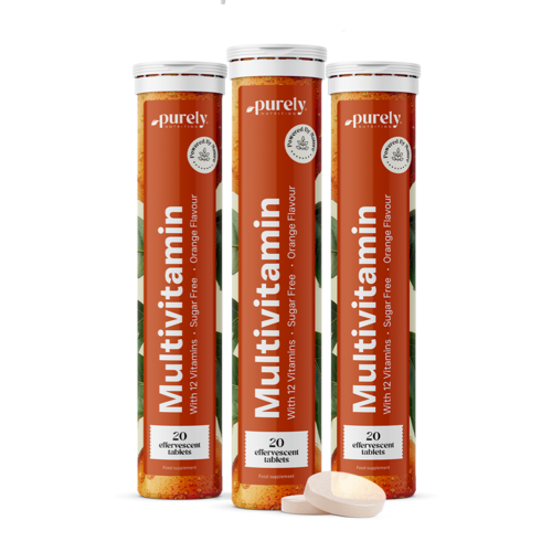 3x Multivitaminas - comprimidos efervescentes, total de 60 omprimidos efervescentes