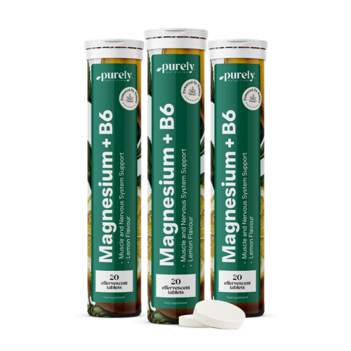 3x Magnésio + vitamina B6 - comprimidos efervescentes, total de 60 comprimidos efervescentes
