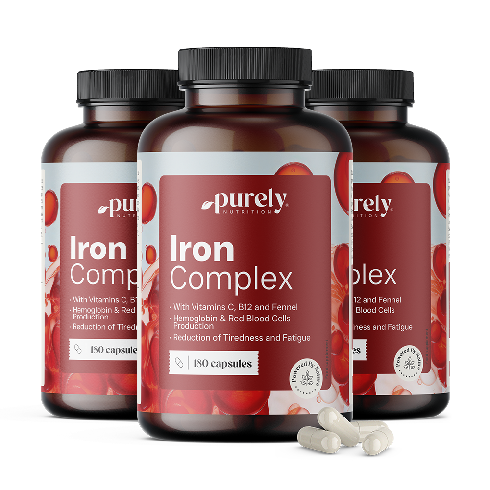 3x Iron Complex - ferro com vitamina C e B12 Iron Complex - ferro com vitamina C e B12