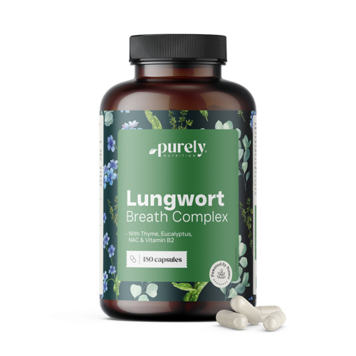 Lungwort Breath Complex – pulmonária com tomilho e eucalipto, 180 cápsulas