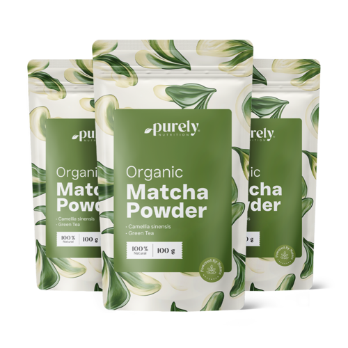 3x BIO Matcha em pó, total de 300 g