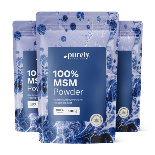 3x MSM em pó, total de 1500 g
