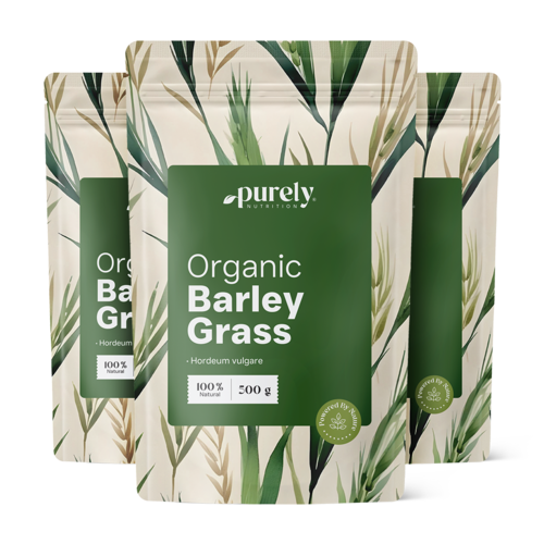 3x BIO Erva de cevada, total de 1500 g