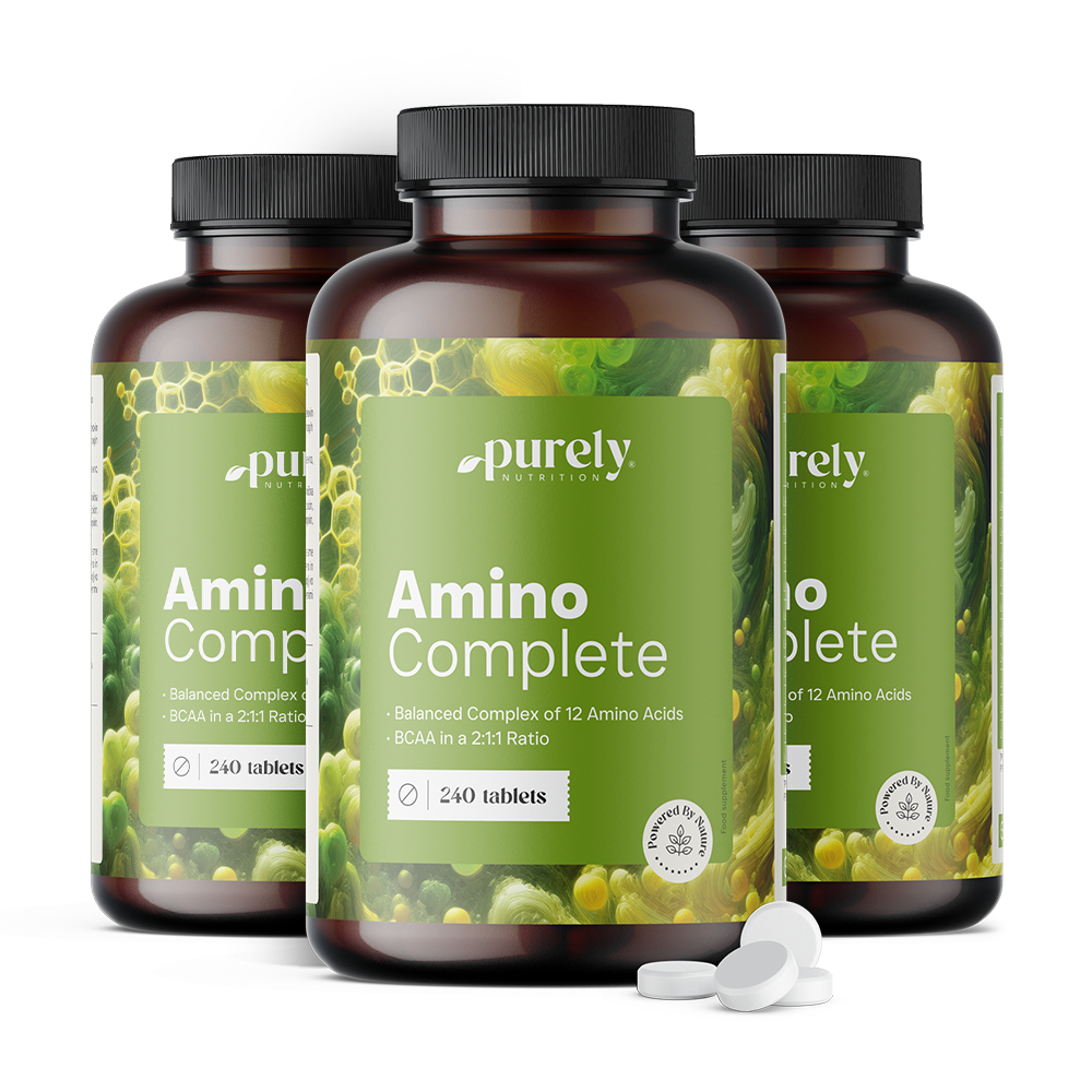 3x Amino Complete – complexo equilibrado de 12 aminoácidos Amino Complete - complexo equilibrado de 12 aminoácidos