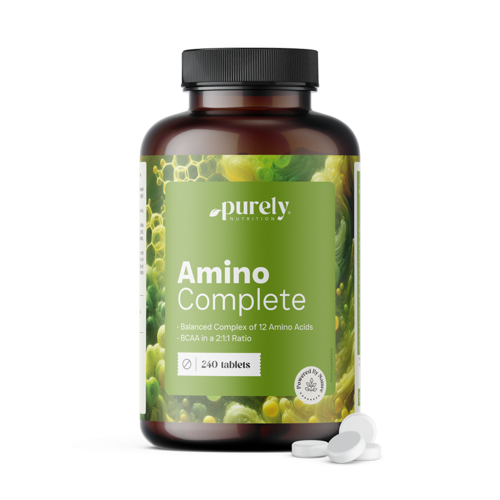 Amino Complete – complexo equilibrado de 12 aminoácidos, 240 comprimidos