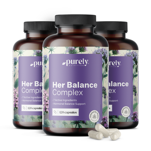3x Her Balance – complexo para o equilíbrio feminino, total de 360 cápsulas