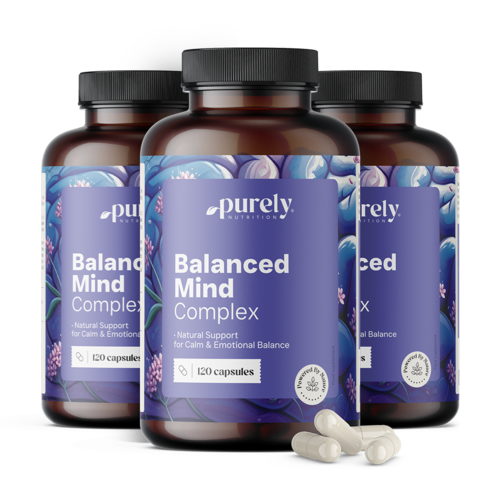 3x BalancedMind – complexo de ervas, total de 360 cápsulas