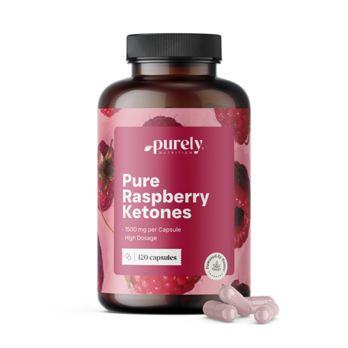 Cetonas de framboesa 1500 mg, 120 cápsulas