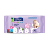 Lenços umedecidos para crianças com aloe vera, 60 lenços