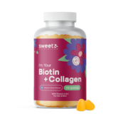 Biotina + colagénio – gomas para cabelo, pele e unhas, 135 gomas 