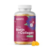 Biotina + colagénio – gomas para cabelo, pele e unhas, 135 gomas 