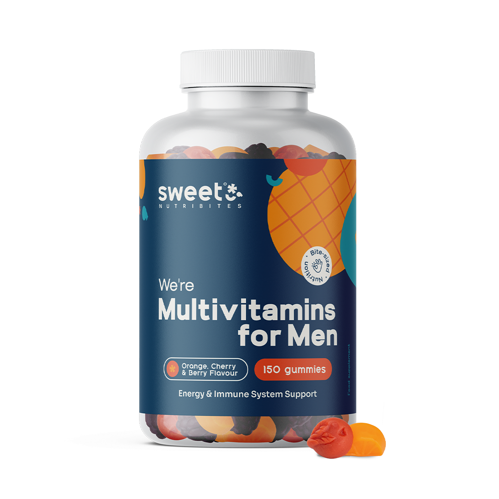 Multivitamini za moške. -> Multivitaminas para homens.