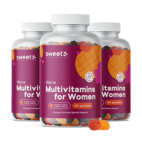 3x Multivitaminas para mulheres, 150 gomas