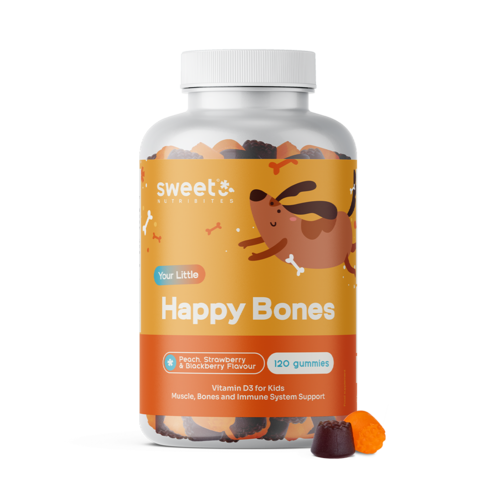 Happy Bones – gomas para crianças com vitamina D3, 120 gomas