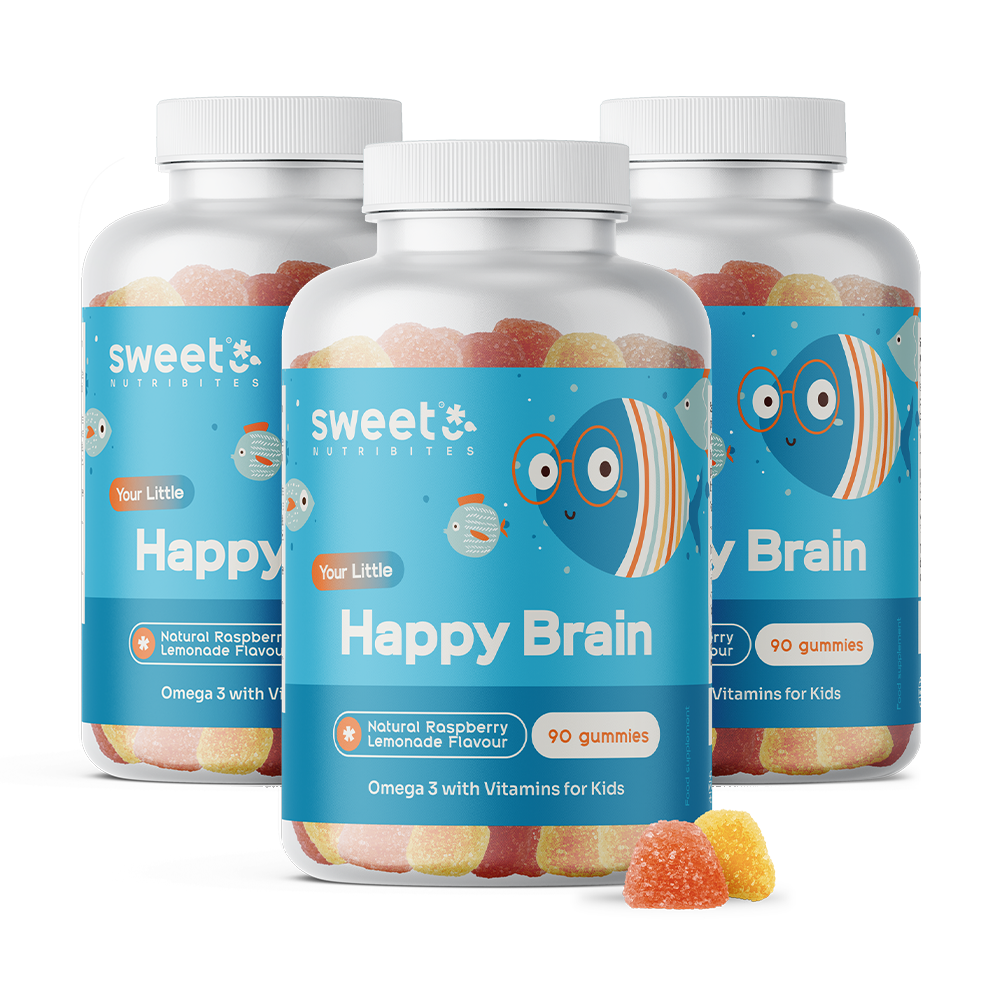 Happy Brain - gomas para crianças com ácidos graxos ômega-3