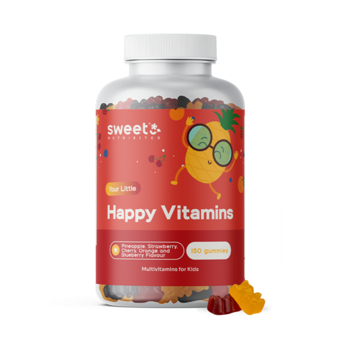 Happy Vitamins – gomas para crianças com multivitaminas, 150 gomas