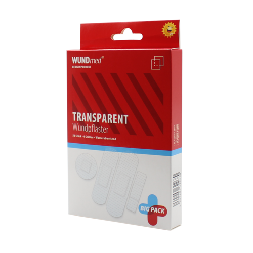 Conjunto de pensos transparentes repelentes de água, 50 peças