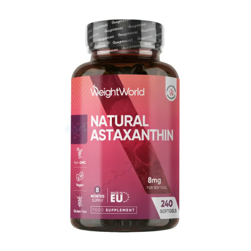 Astaxantina natural 8 mg, 240 cápsulas