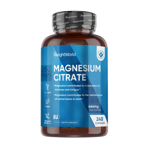 Citrato de magnésio 444 mg, 240 cápsulas