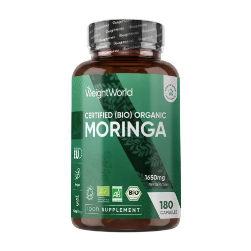 BIO Moringa. Opis izdelka prehranskega dopolnila. BIO Moringa. Descrição do produto de suplemento alimentar.